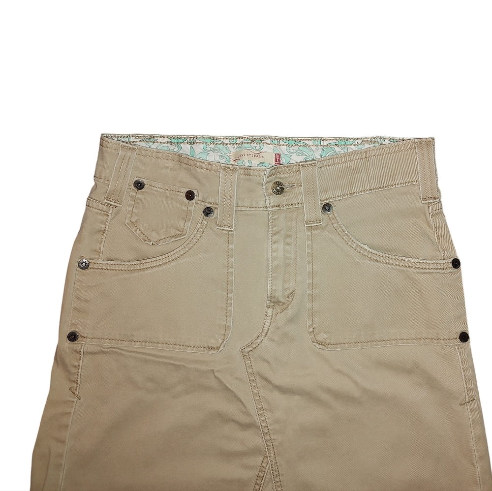 Levi's Y2K Classic Tan Maxi A Line Skirt - Picture 2 of 6